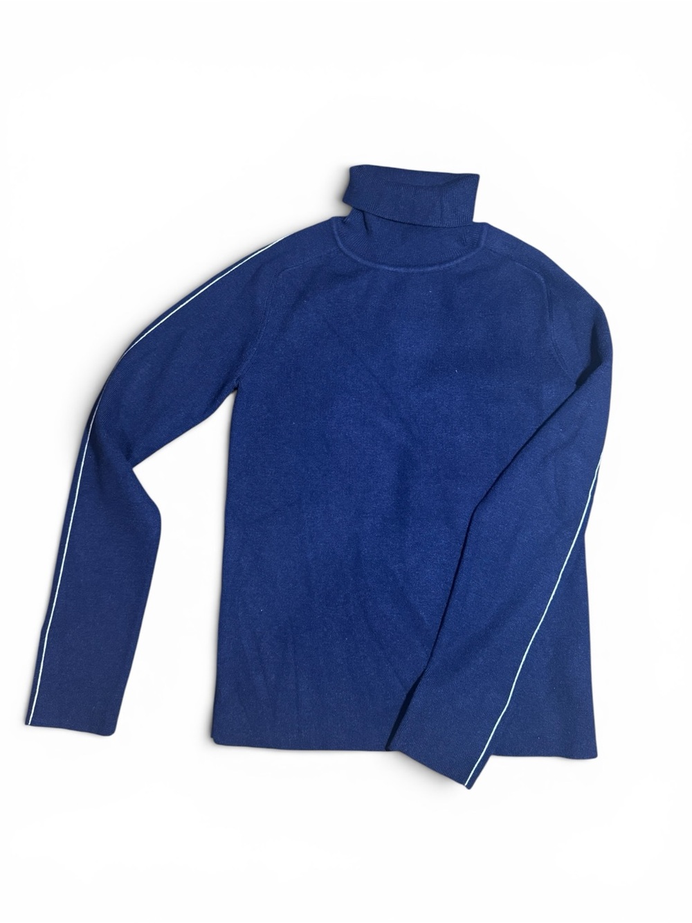 COMMENSE Contrast Piping Turtleneck Sweater - size Medium